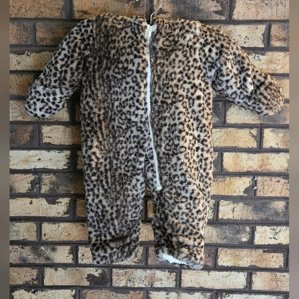 Carters zip up leopard print bunting